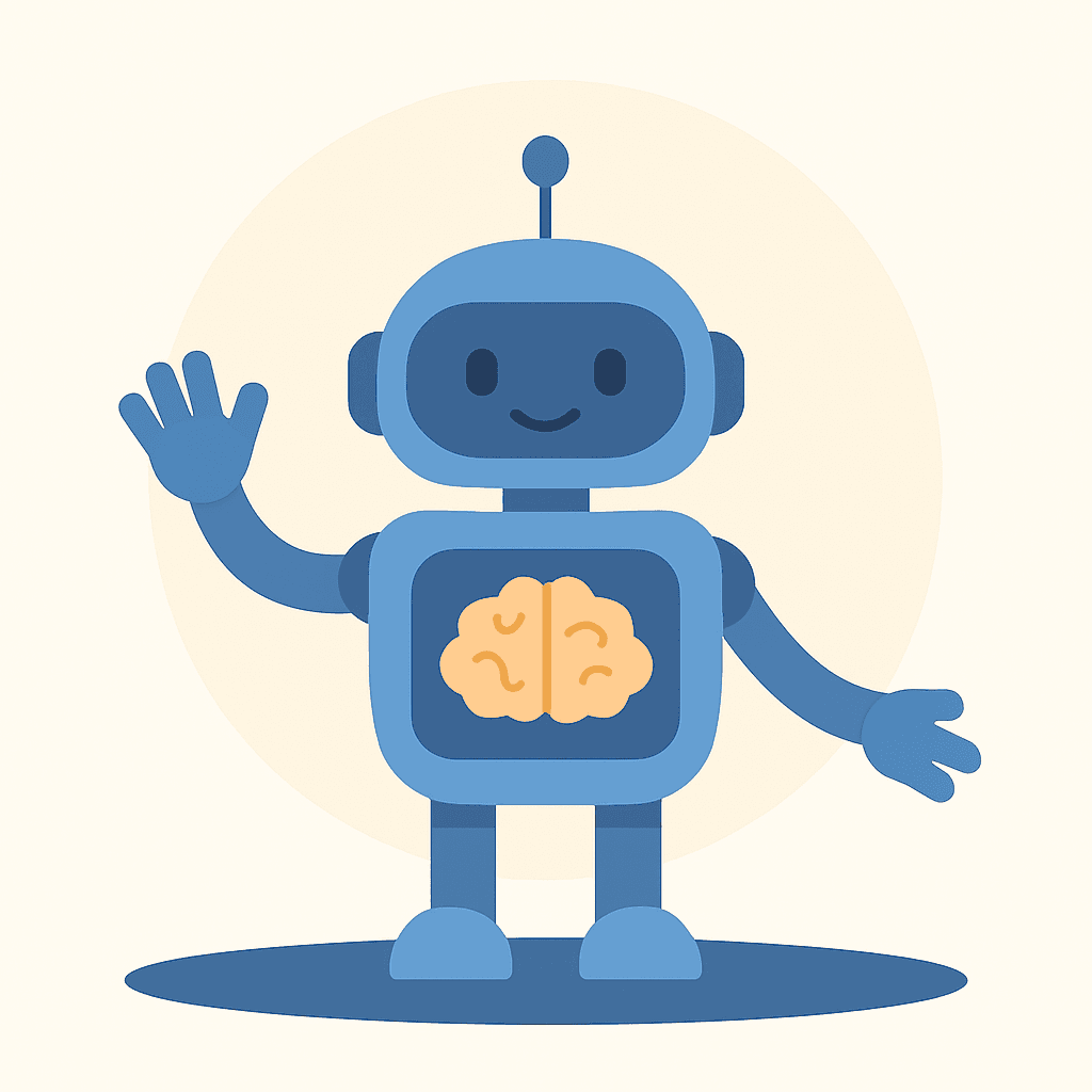 Illustration of an adaptable AI robot